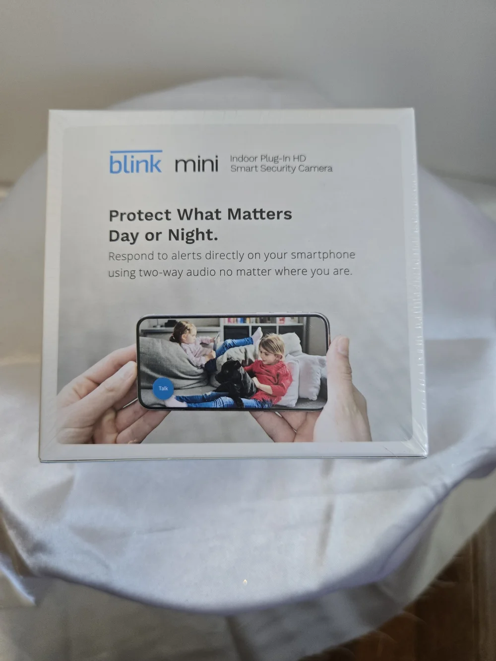 Blink Mini Indoor Plug-In HD Smart Security Camera - White